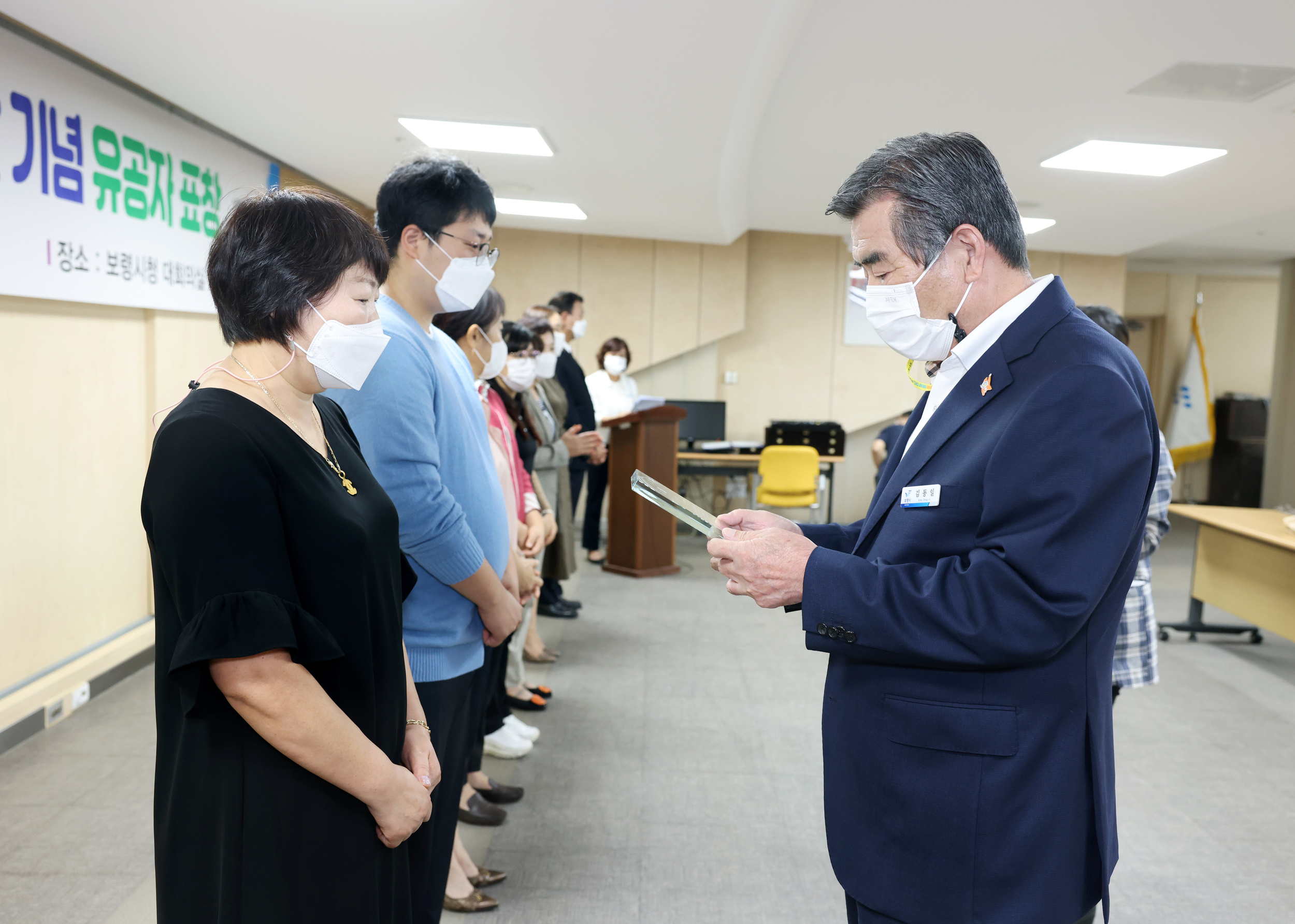 보령시장애인보호작업장 김윤숙 수상사진